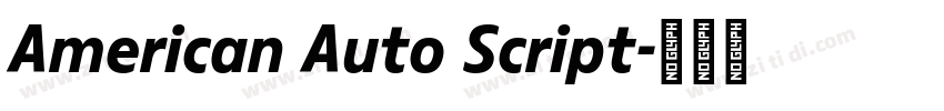 American Auto Script字体转换